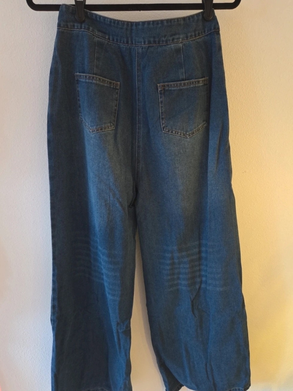 STYLEWE Dark Blue High-Rise Wide Leg Jeans with Front Zipper Seams W28 - Picture 5 of 7